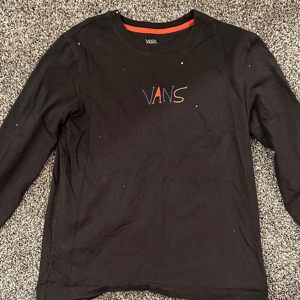 VANS long sleeve black shirt